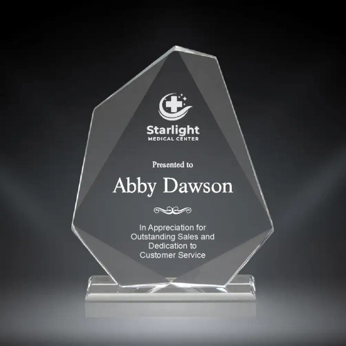 Jewel Clear Acrylic Award