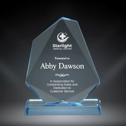 Blue Jade Acrylic Award