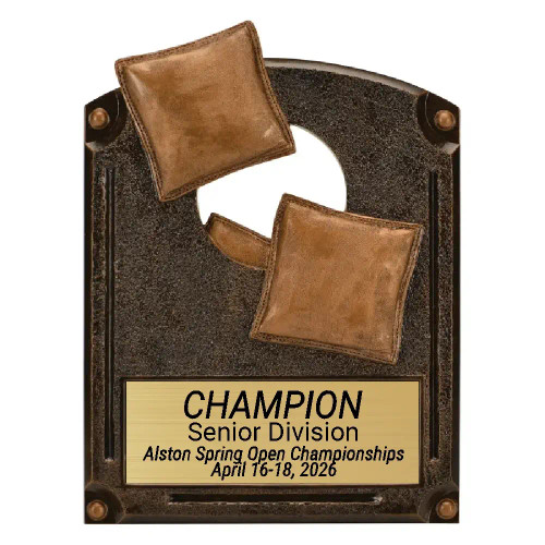 Legends of Fame Corn Hole Resin Sculpture Trophy
