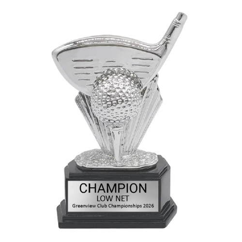 Golf Driver Resin Sculpture Trophy