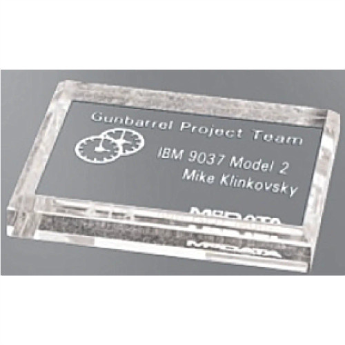 Clear Acrylic Paperweight