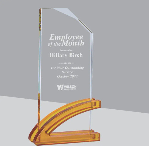 Amber Prism Crystal Award