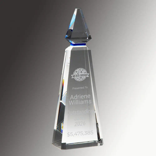 Blue Phineal Crystal Award