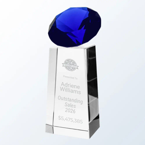 Blue Diamond Crystal Award