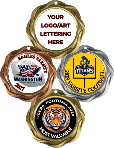Fusion Full Color Football Medallion