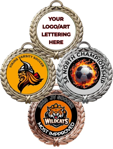 Wreath Custom Full Color Wreath Soccer Medallion