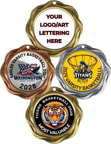 Fusion Full Color Basketball Medallion
