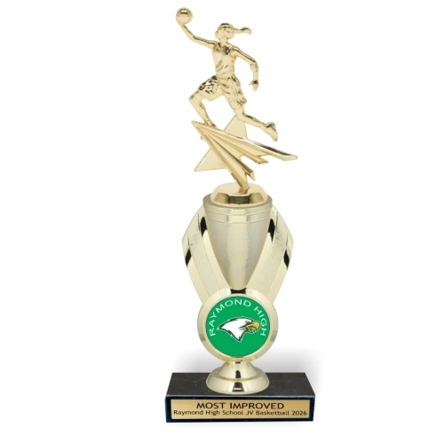 11" Mascot Basketball Trophy