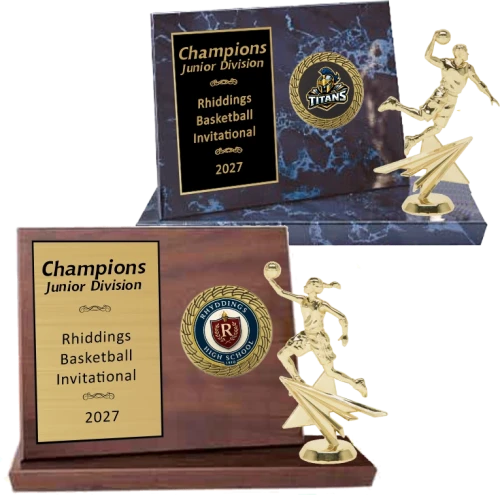 Large Classic Billboard Basketball Plaque Plaque