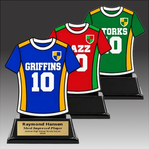 Custom Soccer Player Jersey Sculpture