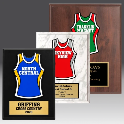 Custom Cross Country Team Jersey Plaque