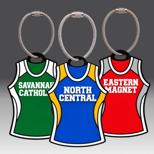 Custom Cross Country Team Bag Tag with 3D Jersey