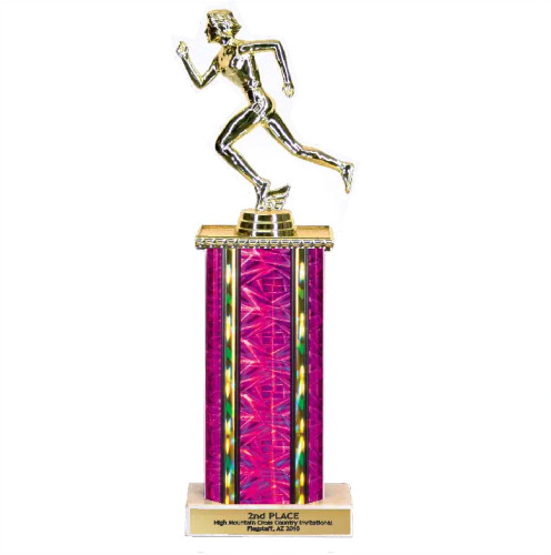 Traditional Rectangular Single Column Trophy