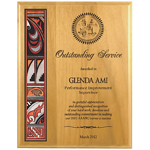 Alder Native Heritage Plaque