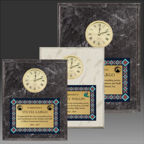 "Marble" Native Heritage Clock