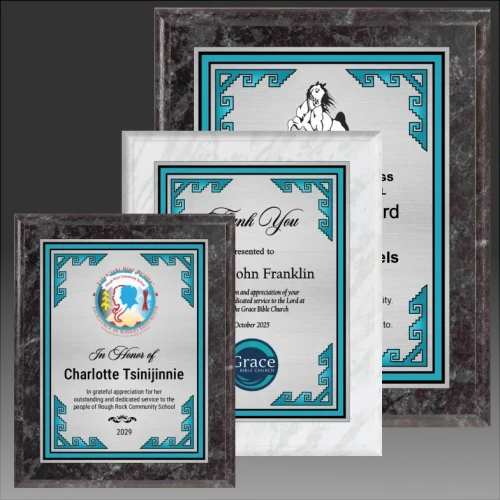 Black Silver Series Native Heritage Plaque
