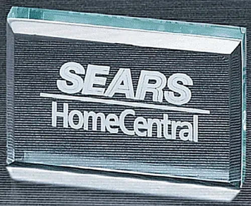 Rectangular Jade Acrylic Paper Weight -