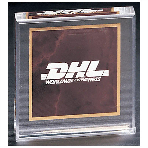 Ruby Marble Center Acrylic Paper Weight