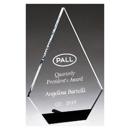 Diamond Series Clear Acrylic with Black Accent