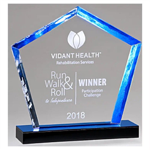 Diamond Series Acrylic with Blue Accent