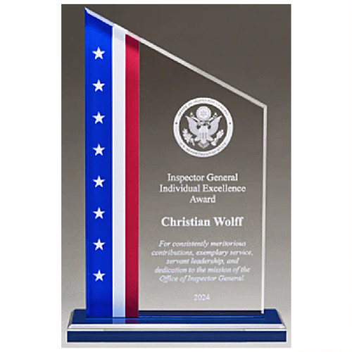 "American Flag" Zenith Series Acrylic Award