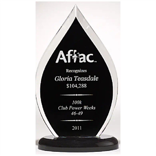 "Black Flame" Acrylic Award