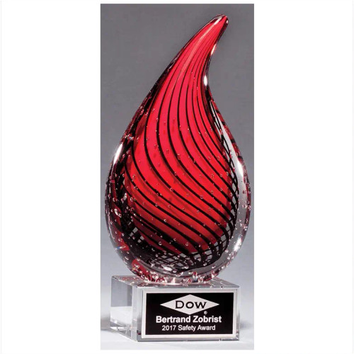 Droplet-Shaped Art Glass