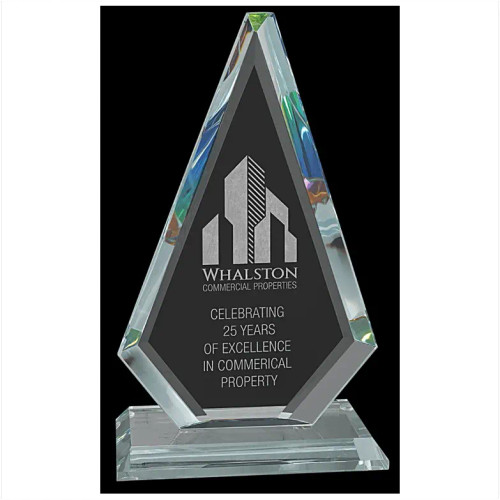 Diamond Series Glass Award with Prism-Effect Top