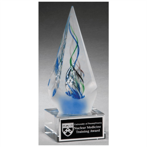 Arrow shaped Art Glass