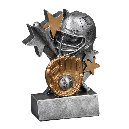 Softball "Star Blast" Resin Sculpture Trophy