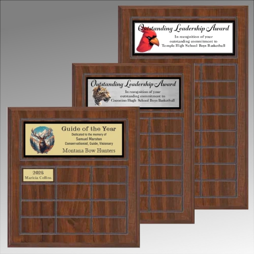 Economical Cherry Finish Perpetual Plaque