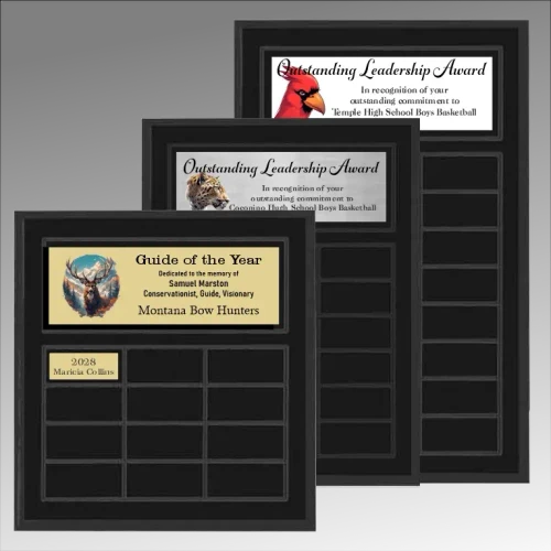 Laser Engraved Economical Cherry Finish Perpetual Plaque