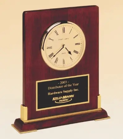 Desktop Rosewood Piano Finish Wood Clock