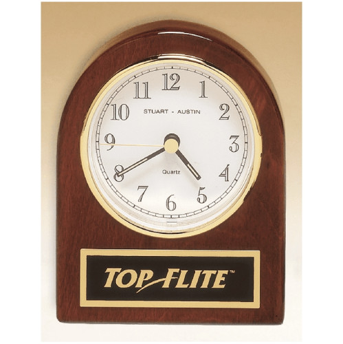 Rosewood Piano Finish Desk Clock