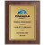 Digitally Color Printed Brushed Gold Plate on Cherry Finish Plaque