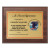 Digitally Color Printed Brushed Gold Plate on Cherry Finish Plaque - PX2805
