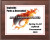 Cherry Finish Sports Plaque, Colored Logo/Art and Text