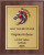 Cherry Finish Sports Plaque, Colored Logo/Art and Text
