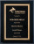 Black High Gloss Plaque with Black/Gold Florentine Design Plate