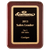 Rosewood Piano Finish Plaque with Textured Black/Gold Florentine Border Laser Plate