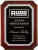 Rosewood High Gloss Plaque with Silver Florentine Border