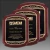 Rosewood Piano Finish Plaque with Gold Border