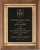 American Walnut Plaque with Antique Bronze Casting & High Quality Phoenix Frame Casting