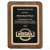 Premium Walnut Piano Finish Plaque with Gold Florentine Border