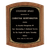 Coventry Series American Walnut Plaque with Gold Border