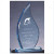 "Flame" Blue Acrylic Award