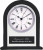 Black/Clear Glass Arch Clock