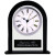 Black/Clear Glass Arch Clock