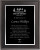 Black Plate backed by Silver Plate on Matte Black Plaque