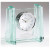 5" x 5" Glass Desk Clock